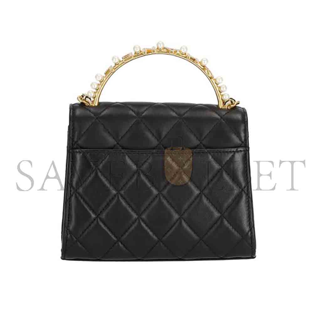 CHANEL MASTER FAKE PEARL COCO HANDLE MATELASSÉ CHAIN SHOULDER BAG (15*12*6cm)